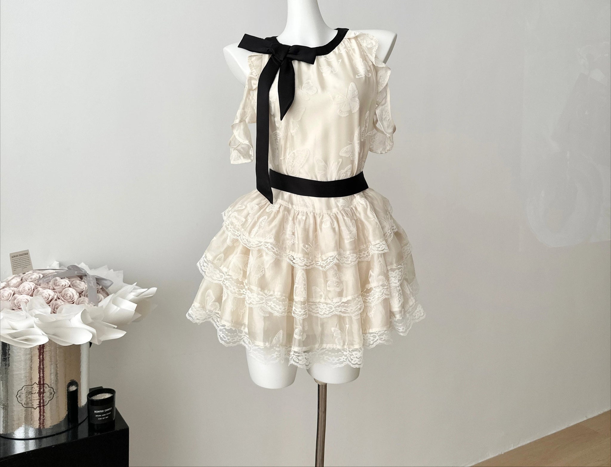 Sugarmoon Butterfly Lace Coquette Dress