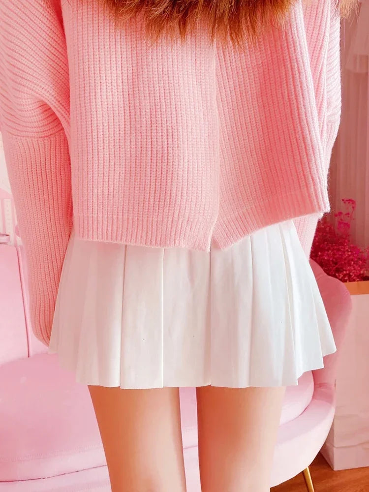 Dreamy Bows Pleated Coquette Mini Skirt J-fashion Kawaii Aesthetic