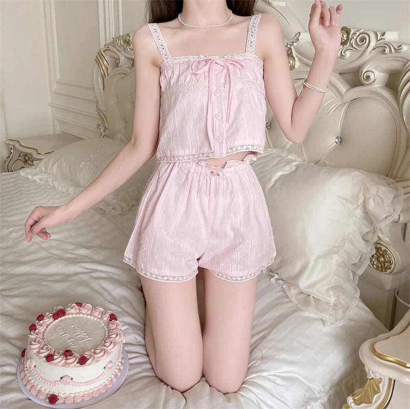 Lazy Morning Coquette Pajama Set