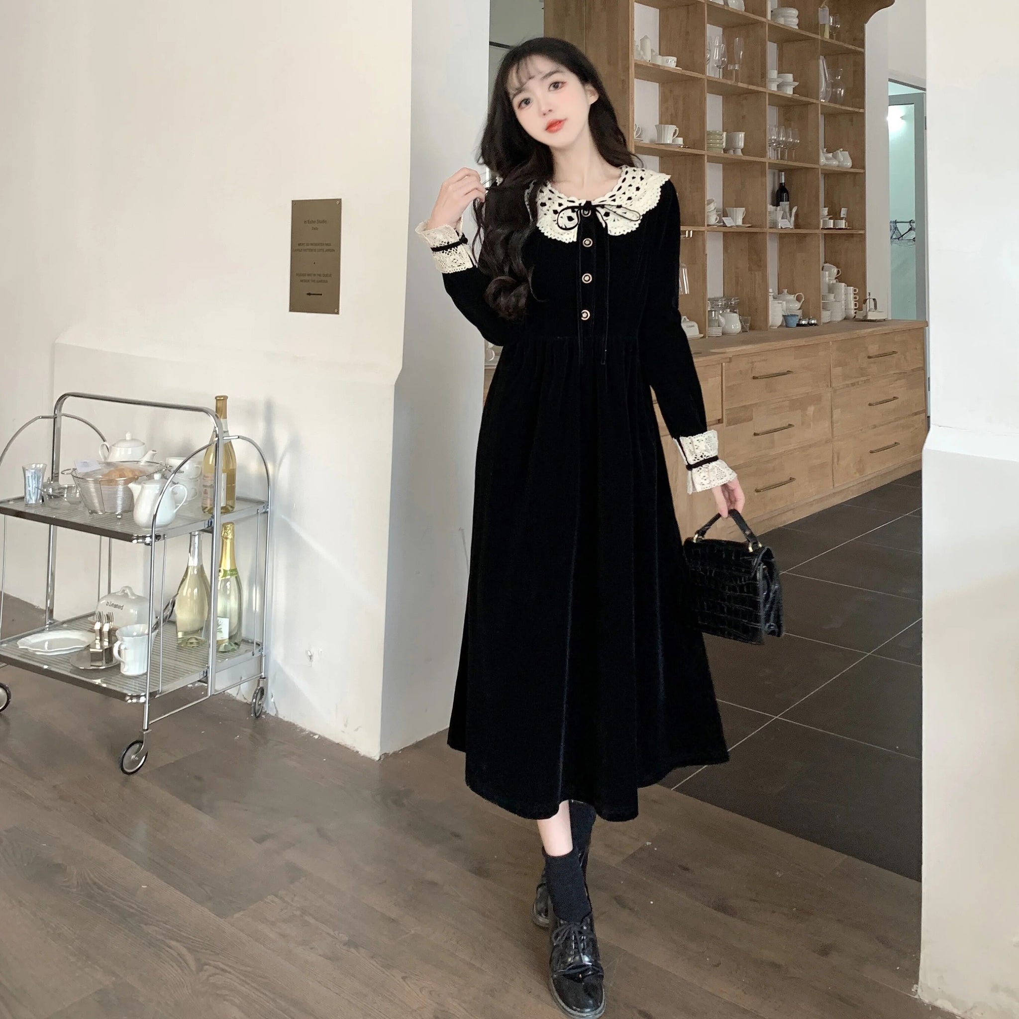 Bryla Dark Vintage-Academia Witchy Dress