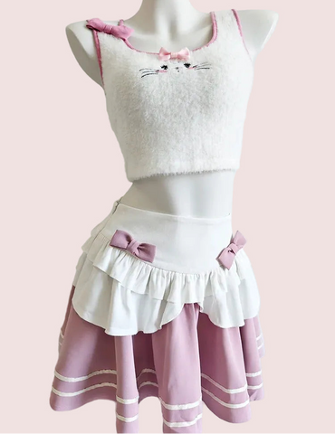 Kawaii Kitten 2-piece Kawaii Anime Set