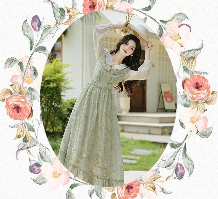 Parsley Dance Cottage Witch Cottagecore Dress