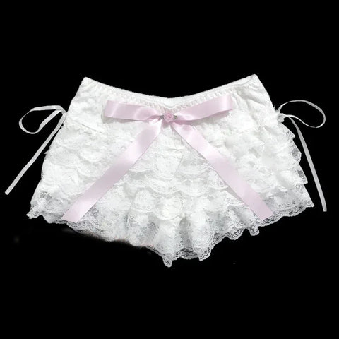 Frosty Lake Coquette Style Ruffle Bloomer Shorts