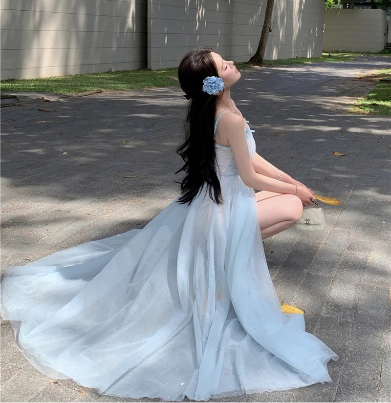 Iridia Light Blue Ethereal Fairy Dress