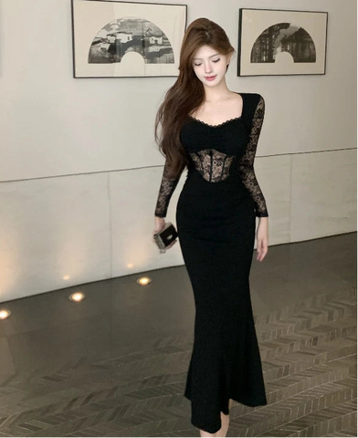 Ice Rose Dark Aesthetic Romantic Goth Dress