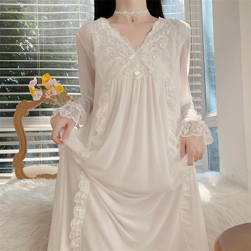 In a Moon Cloud Ethereal Angelcore Nightgown