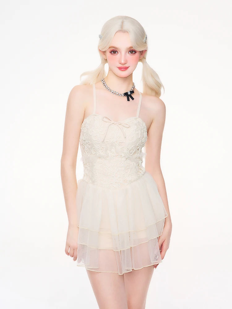 Frozen Shore Balletcore Aesthetic Princess Swimsuit