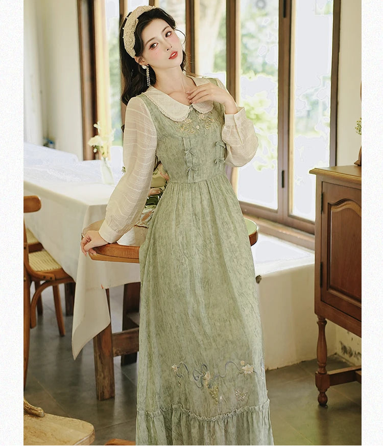 Parsley Dance Cottage Witch Cottagecore Dress