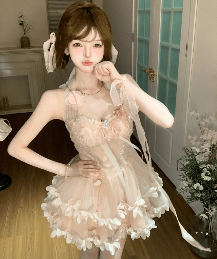 Petal Rays Balletcore Coquette Princess Dress