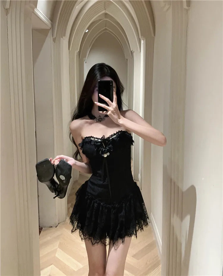 Dark Coquette Dress Dark coquette aesthetic dark coquette style