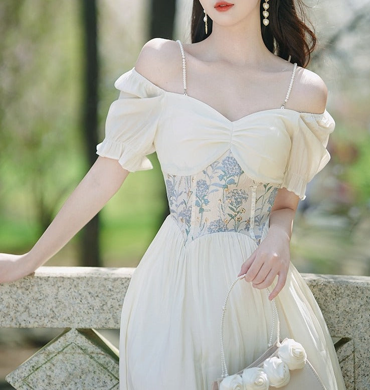 Grace Pearl Vintage-style Romantic Royalcore Dress