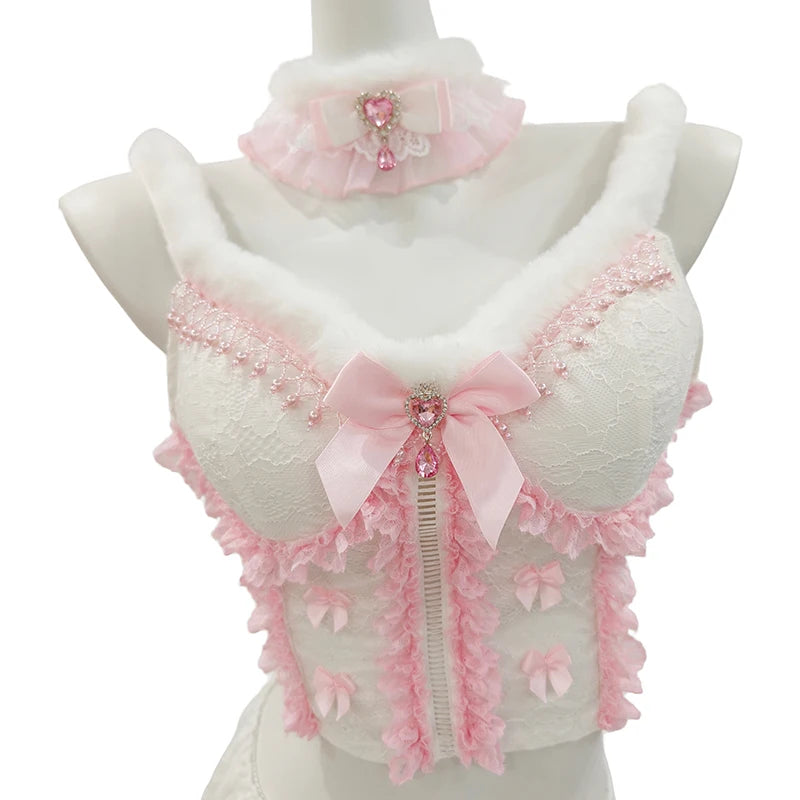 Kawaii Coquette Princess Crop Top