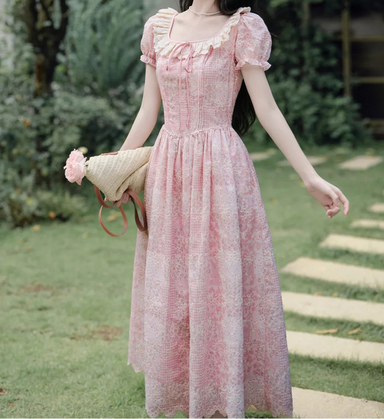 Darla Pink Cottage Fairy Dress