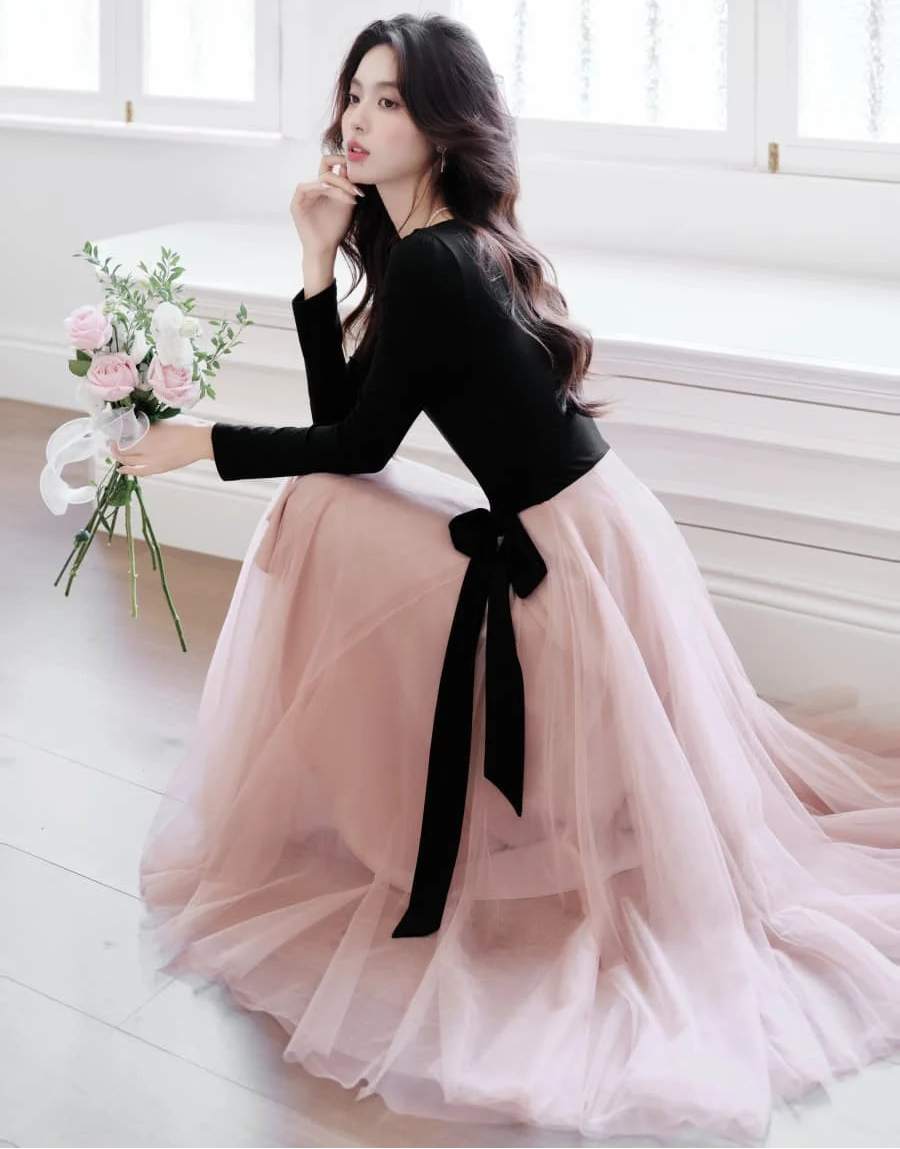 Petal Shadow Balletcore Dress