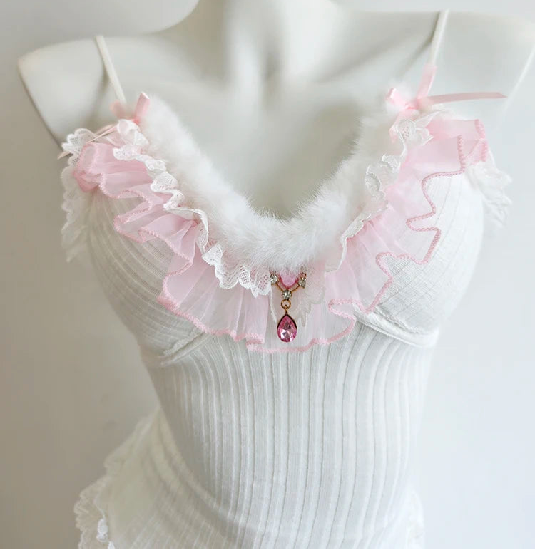 Coquette Top+Choker 2-Piece Kawaii Princess Set