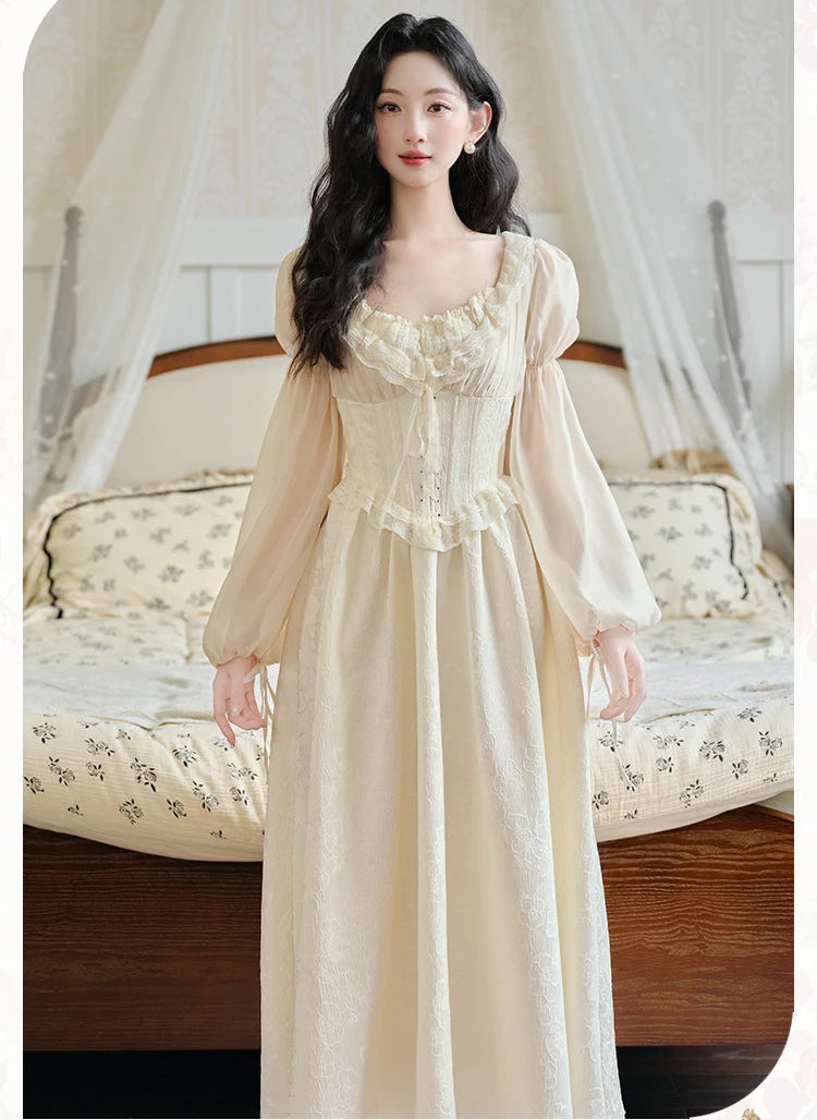 Aurora Romantic Royalcore Corset Dress
