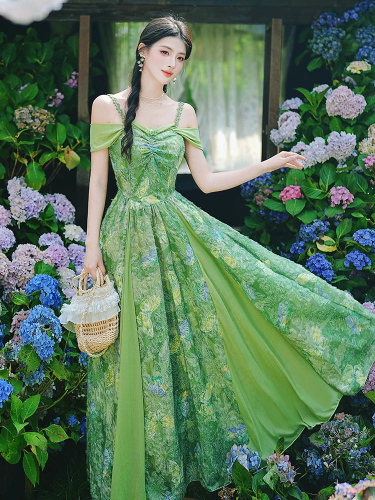 Secret Meadow Forest Fairy Cottagecore Dress