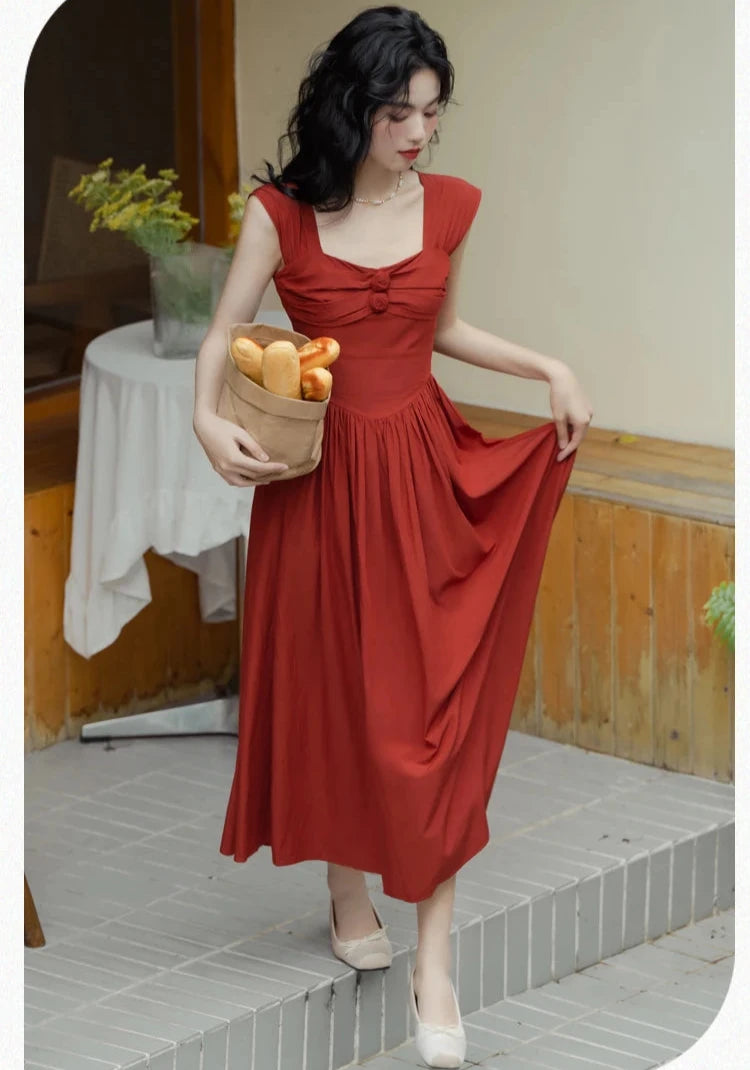 Rose Pepper Cottagecore Dress