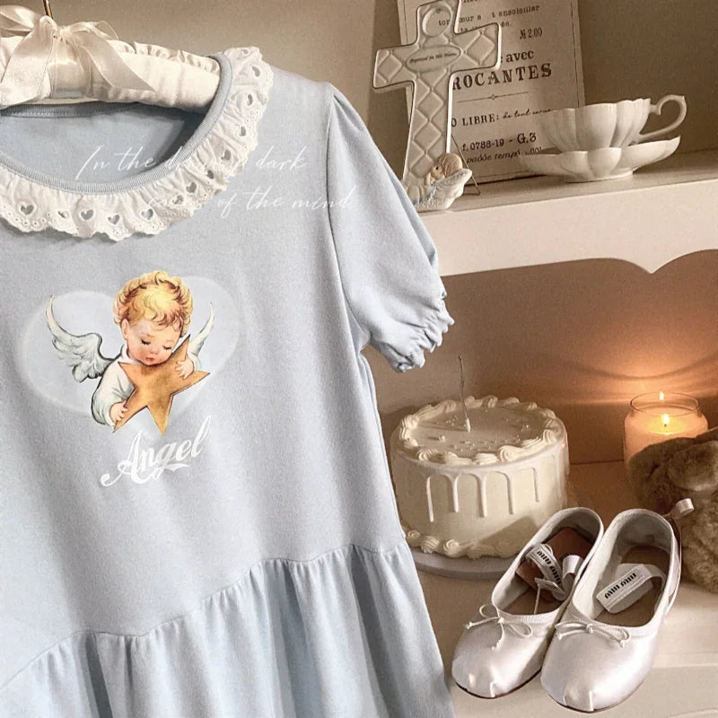 Blessed Babydoll Angelcore Dress