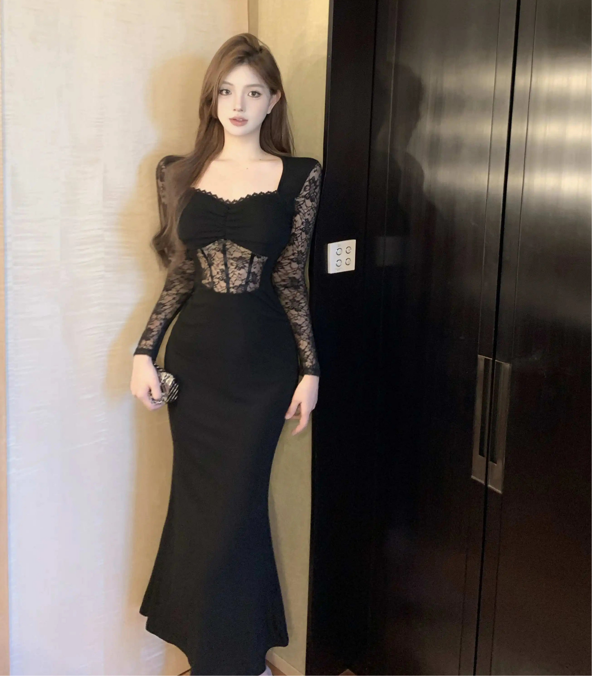 Ice Rose Dark Aesthetic Romantic Goth Dress