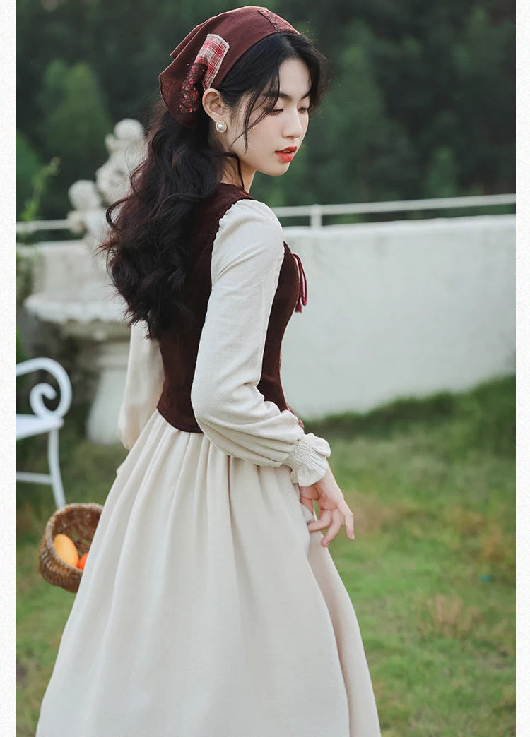 Cottage Witch Cottagecore Cotton Dress village witch aesthetic dress