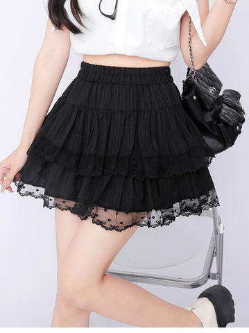 Coquette Ruffle Skirt with Attached Shorts