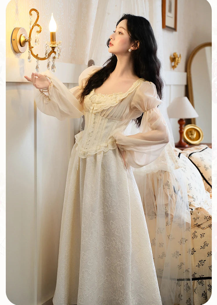 Aurora Romantic Royalcore Corset Dress