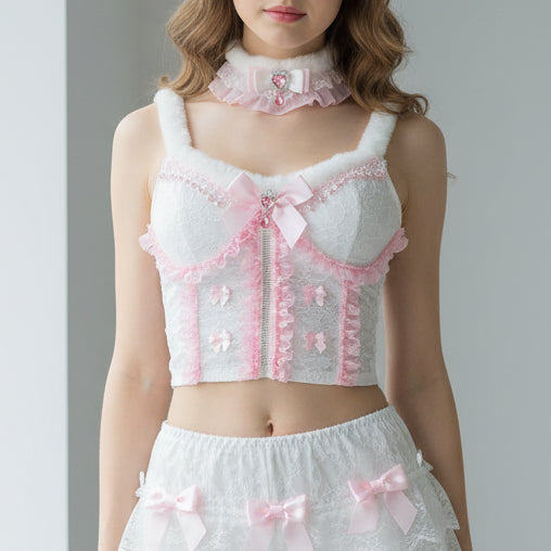 Kawaii Coquette Princess Crop Top