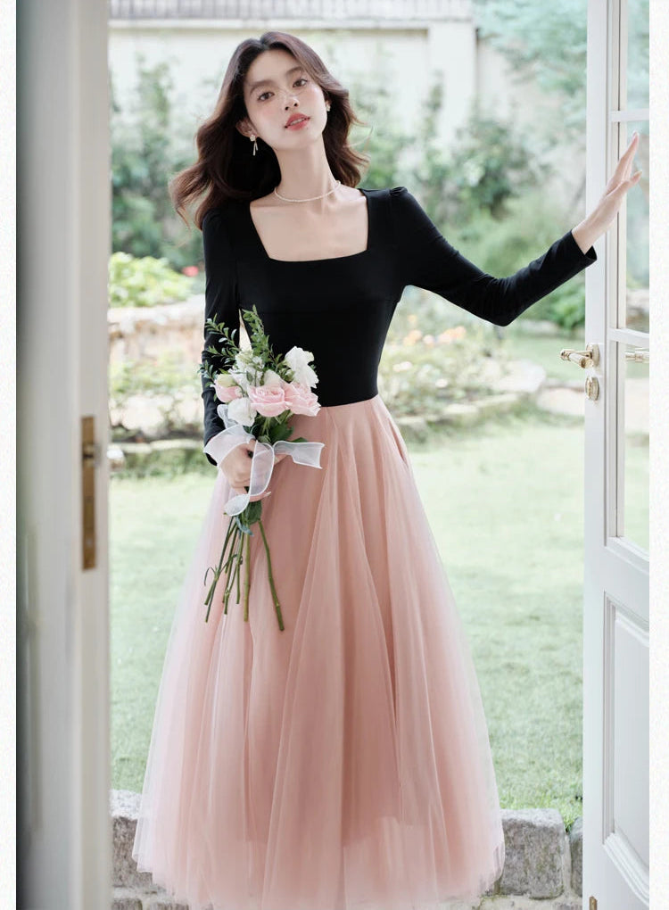 Petal Shadow Balletcore Dress