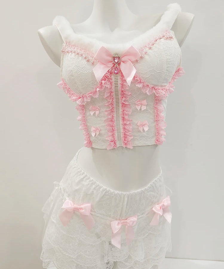 Kawaii Coquette Princess Crop Top