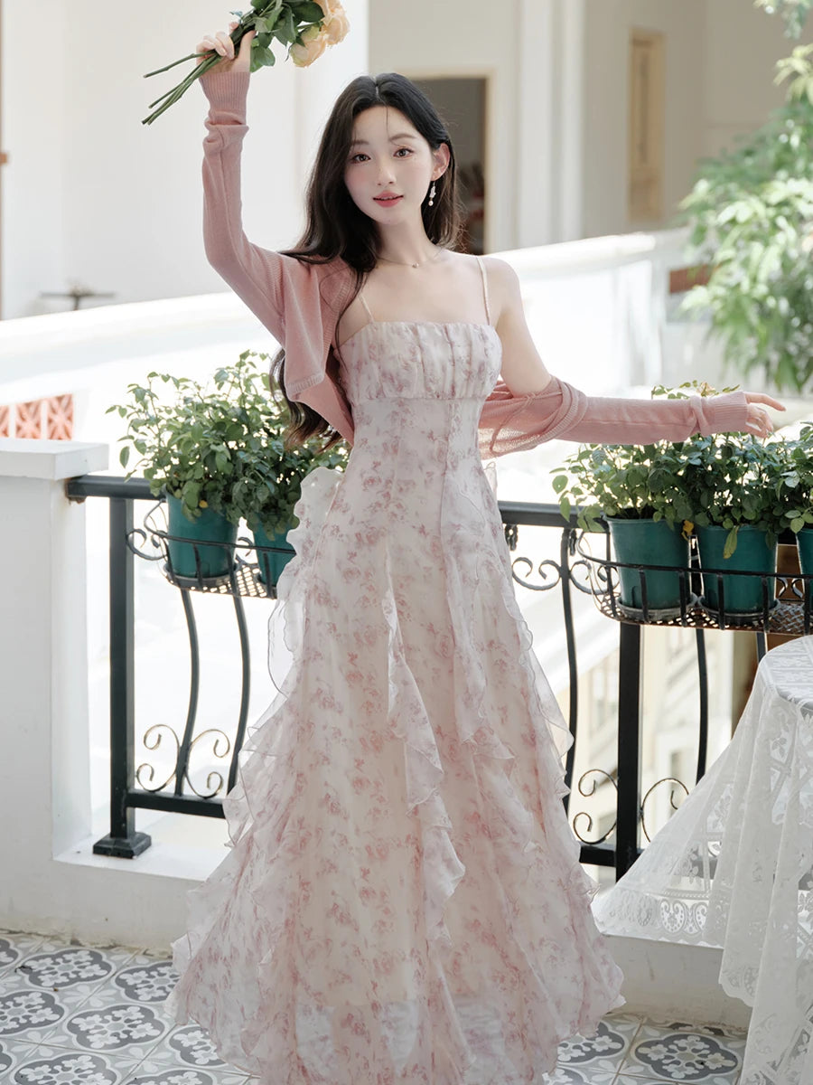 Feather Lily Romantic Spring Fairy Dress