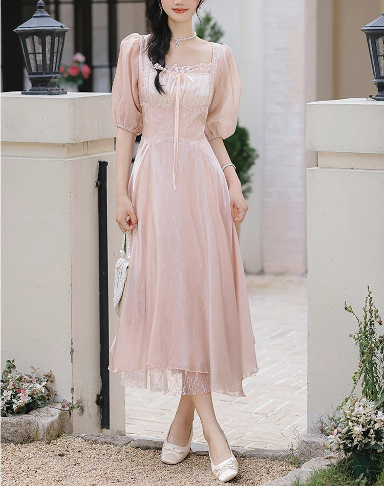 Selenia Golden-Rose Coquette Princess Dress