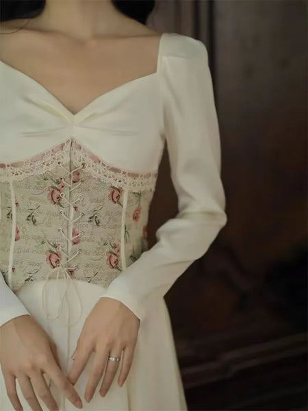 Alexia Light Academia Corset Dress