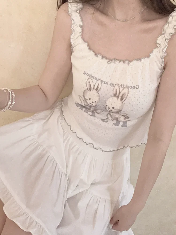 Positive Bunnies Coquette Crop Top