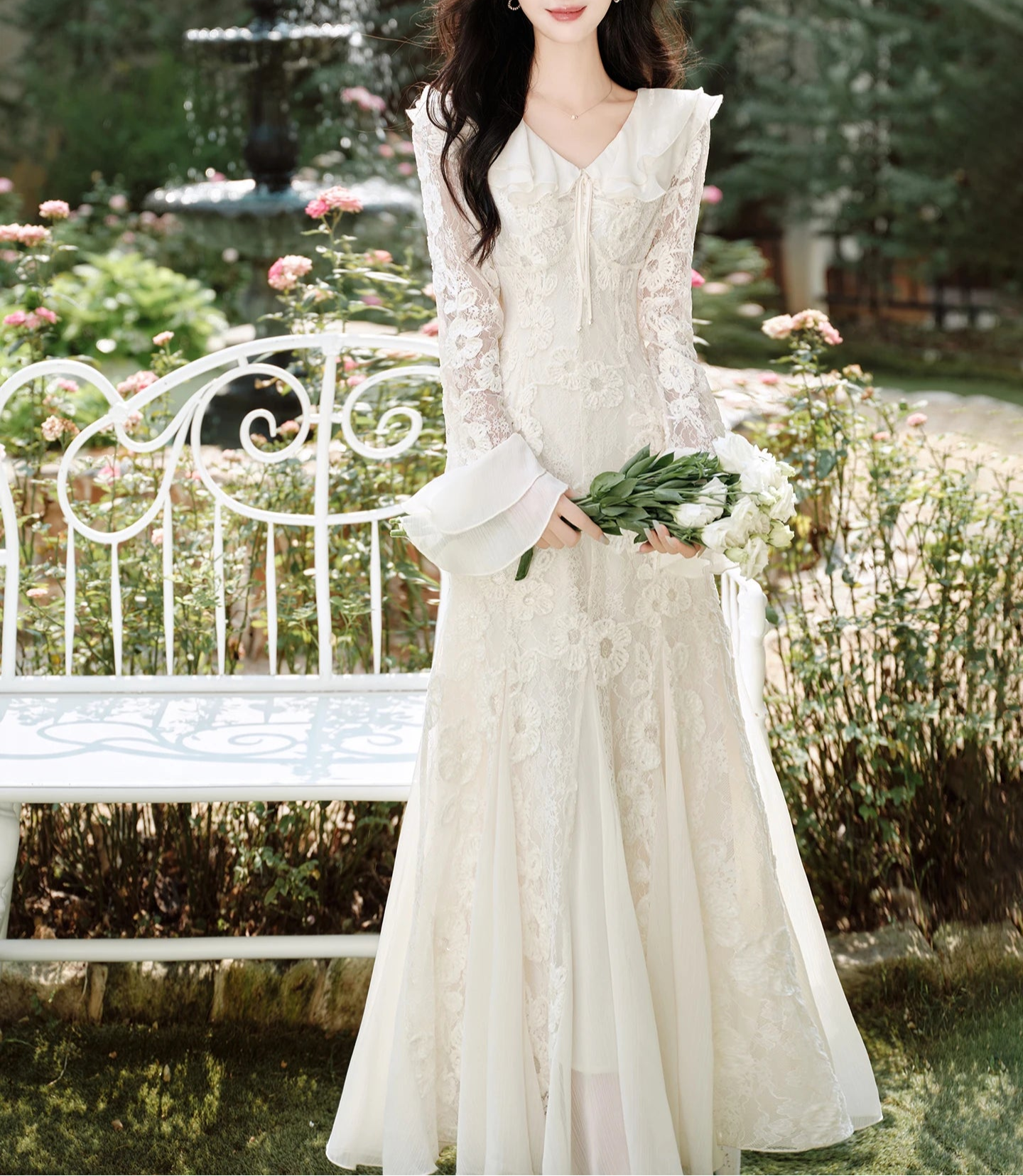 Eleonora Romantic Lace Fairycore Dress