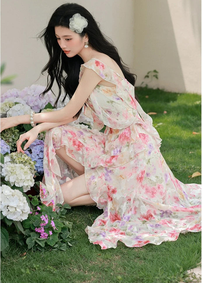 spring fairy dress Sundew Romantic Princesscore Pearl Decorated Spring Fairy Dress
