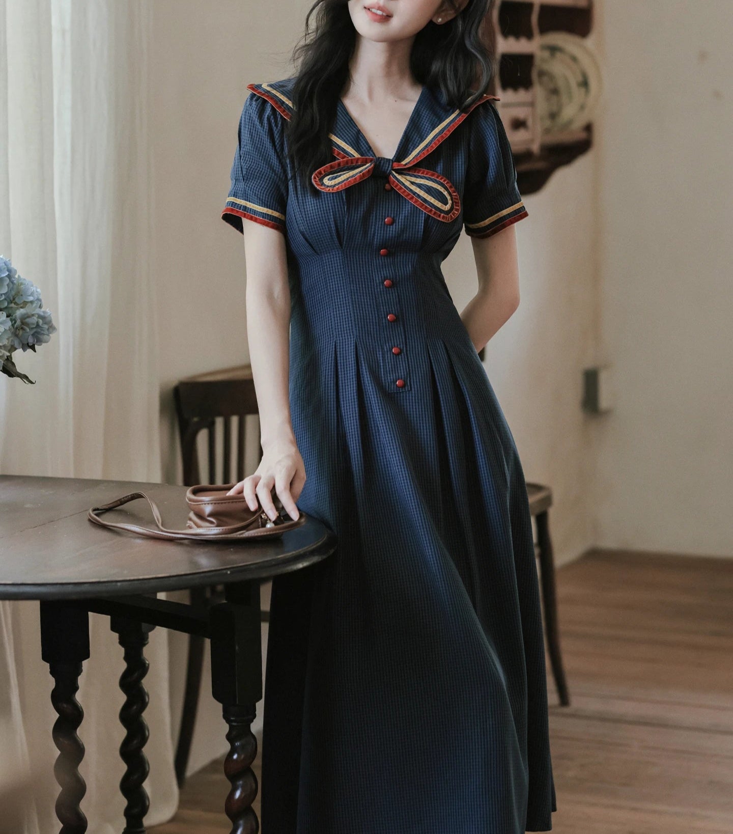 Candle Weather Japanese Style Sailor Dress