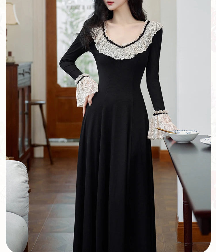 Nyra Gothic Winter Knitted Dress