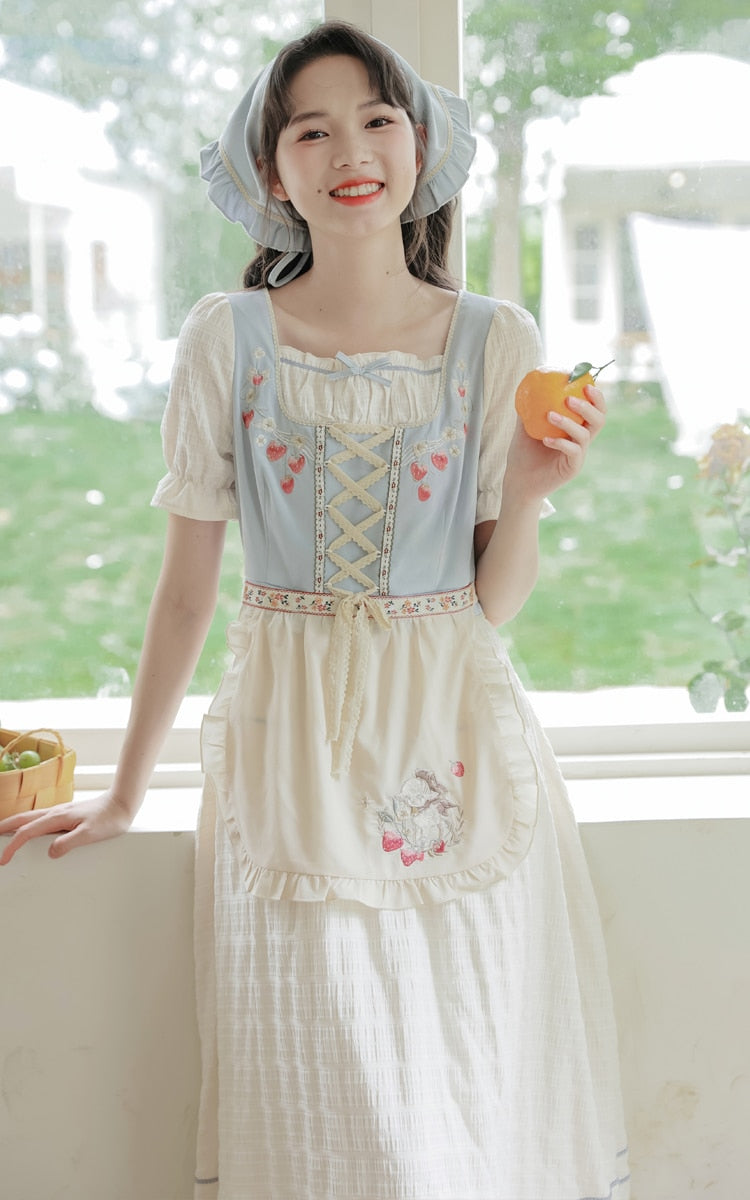 strawberry dress cottagecore Strawberry Bunny Cottagecore Dress Interest Check