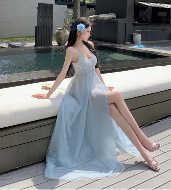 Iridia Light Blue Ethereal Fairy Dress