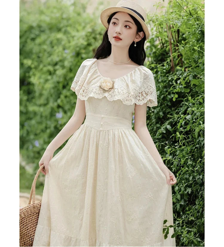 Mountain Flower Edwardian-style Lace Dress