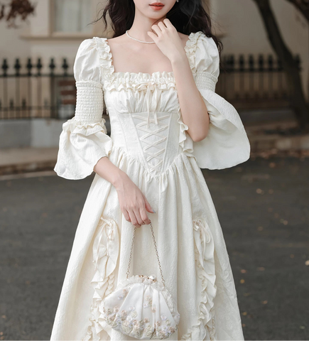 The Shy Baroness Romantic Royalcore Rococo Princess Dress