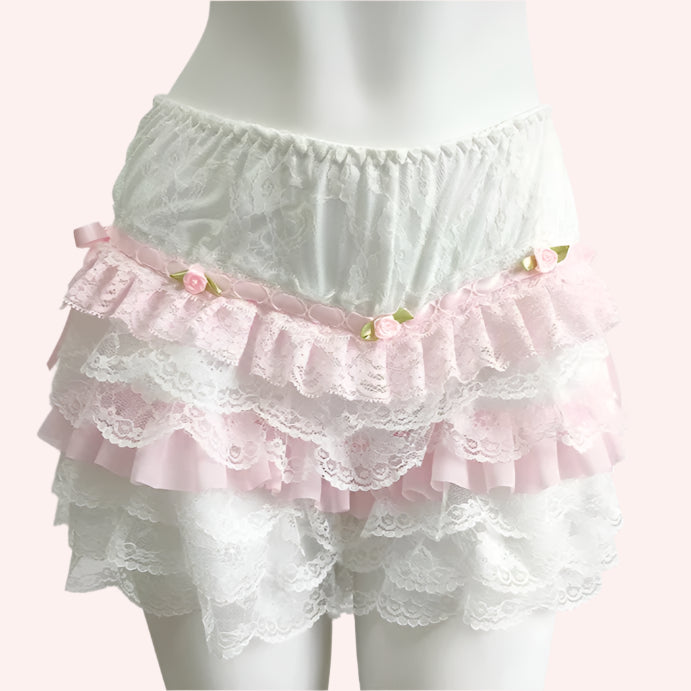 Lovely Wish Coquette Style Ruffle Bloomers