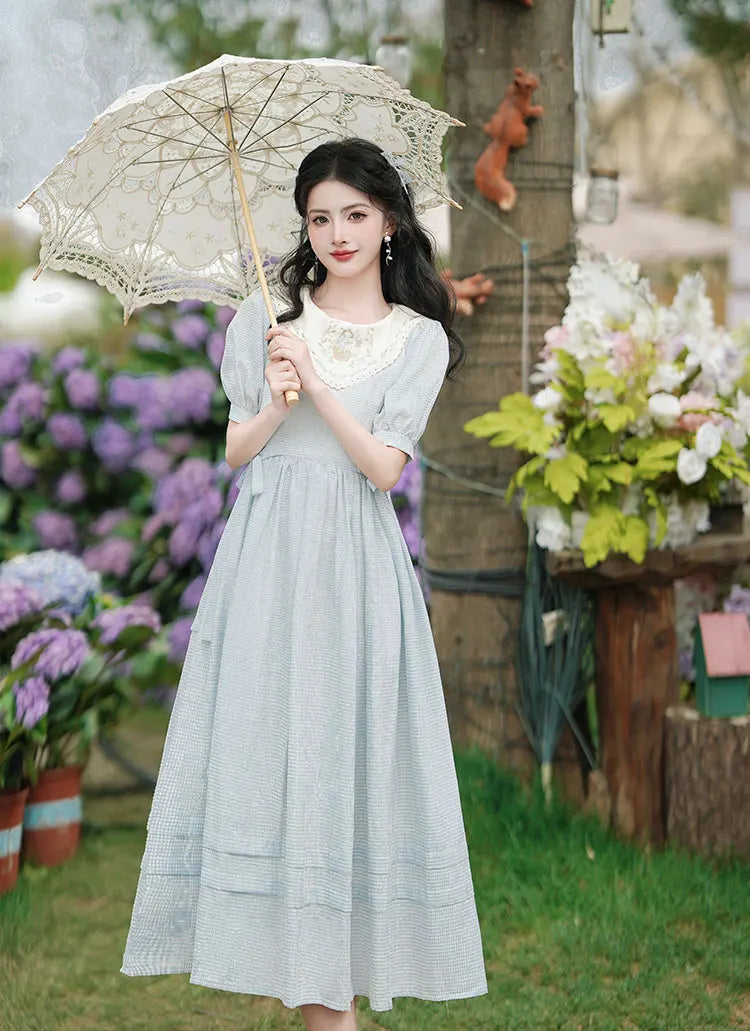 vintage dress cottagecore dress Vintage Meadow Cottagecore Dress Ivory / S