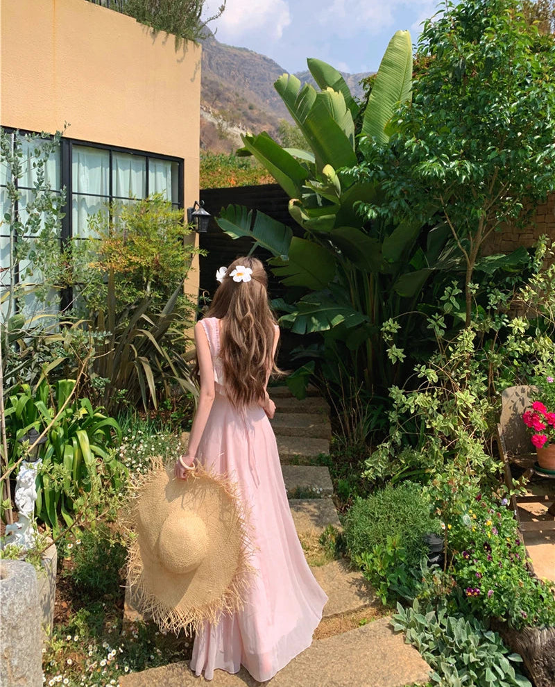 Rose Weather Pink Coquette Dress