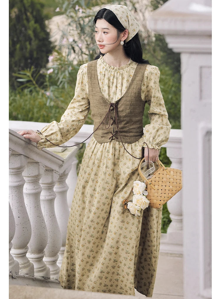 The Village Apothecary 3-Piece Cottagecore Village Witch Dress Set