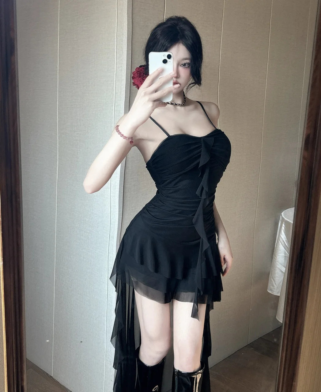 Vinca Dark Coquette Dress