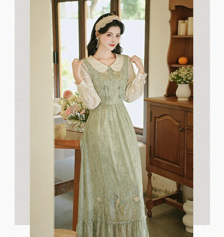 Parsley Dance Cottage Witch Cottagecore Dress