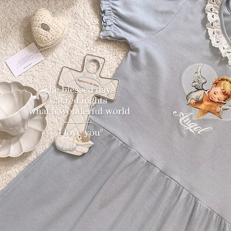 Blessed Babydoll Angelcore Dress