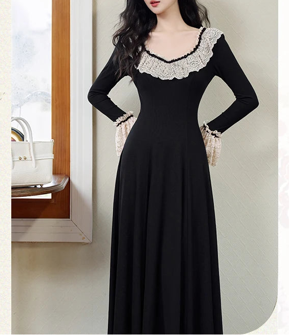 Nyra Gothic Winter Knitted Dress